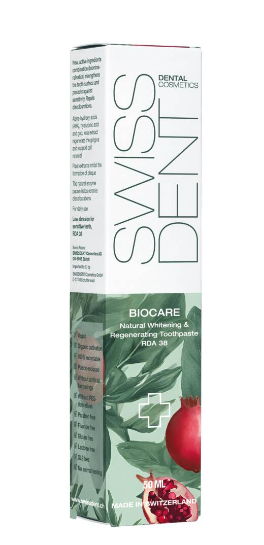 BIOCARE 50ml VEGAN Günlük Kullanım İçin Diş Macunu, RDA 38 - 1