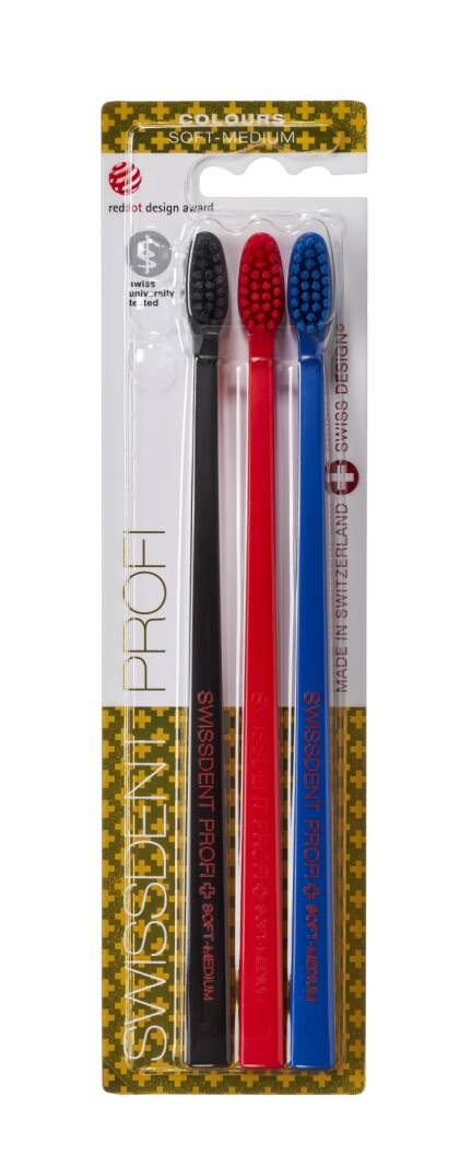 COLOURS ÜÇLÜ Diş Fırçaları «ZUG» (ORTA) - 1