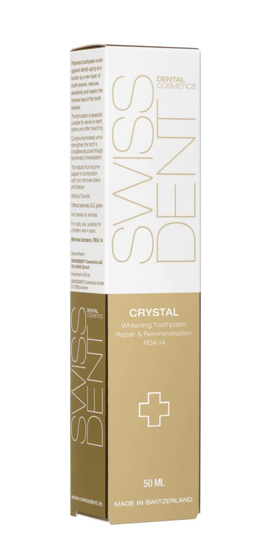CRYSTAL 50ml Yıpranmış Dişler İçin Diş Macunu, RDA 14 - 1