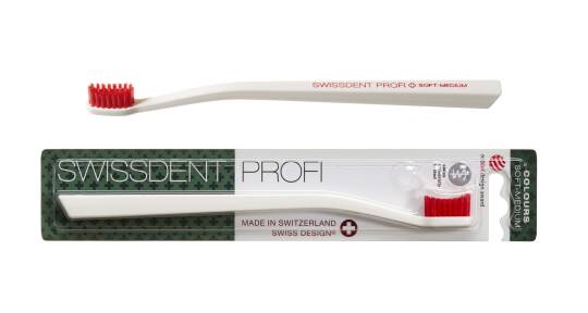 PROFI COLOURS Beyaz Kırmızı Diş Fırçası (ORTA)