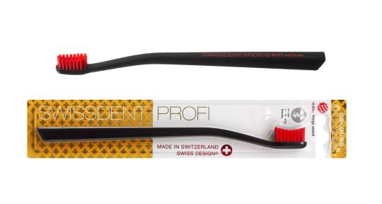 PROFI COLOURS Siyah Kırmızı Diş Fırçası (ORTA)