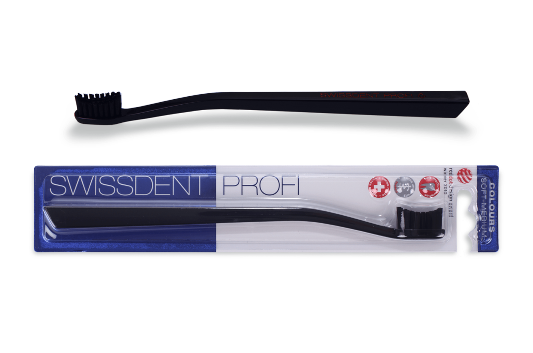 PROFI COLOURS Siyah Siyah Diş Fırçası (ORTA) - 1