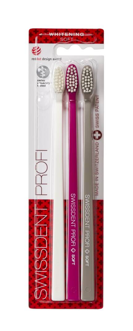 WHİTENİNG ÜÇLÜ Diş Fırçaları «MONTREUX» (YUMUŞAK) - 1